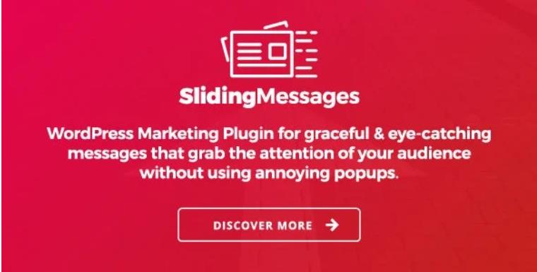 Sliding Messages – 弹窗消息营销WordPress插件 – v3.4