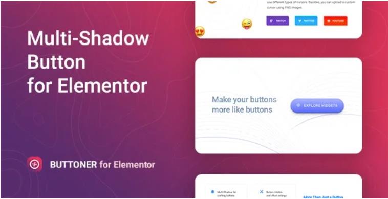 Buttoner – Elementor 漂亮多个阴影按钮扩展插件 – v1.0.2