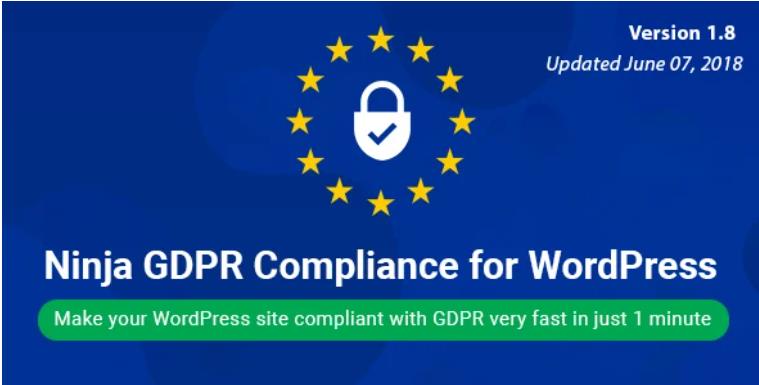 Ninja GDPR Compliance 遵守GDPR隐私政策WordPress插件 – v2.3
