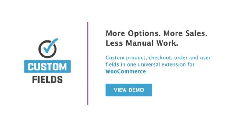 WooCommerce Custom Fields 商店自定义字段插件 – v2.3.4