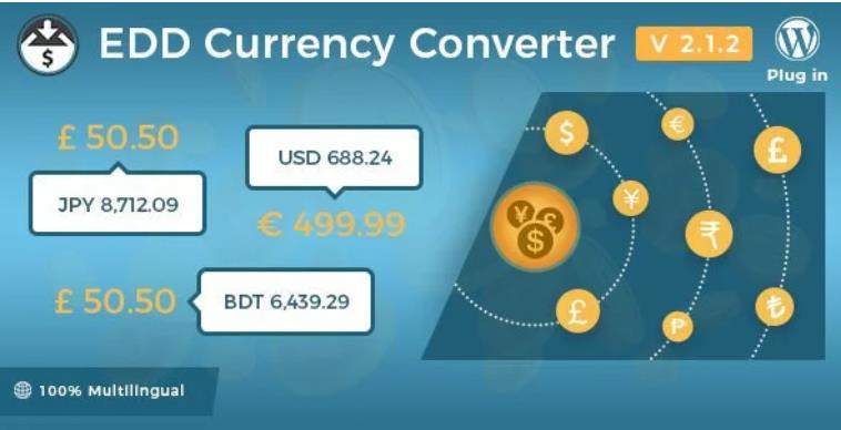 Easy Digital Downloads – Currency Converter 易下载多货币转换插件 – v2.1.2