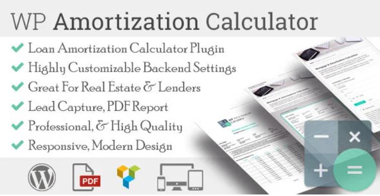 WP Amortization Calculator 专业计算器插件 – v1.5.5