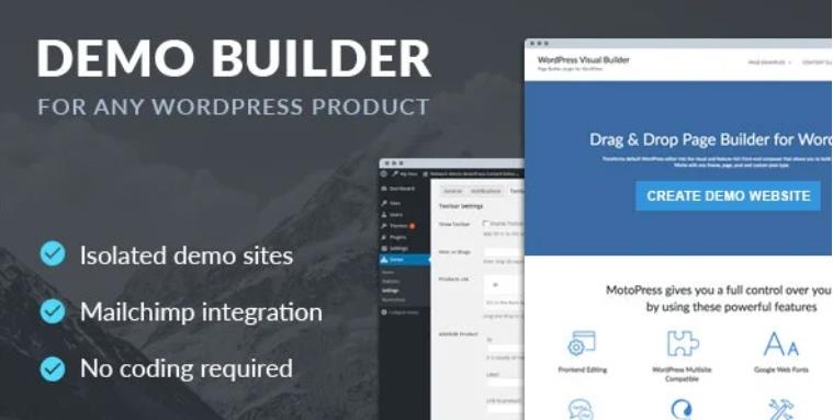 Demo Builder for any WordPress Product 演示数据生成插件 – v1.7.0
