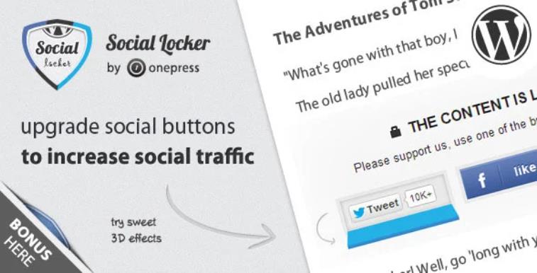 Social Locker for WordPress 社交媒体分享点赞插件 – v5.6.2