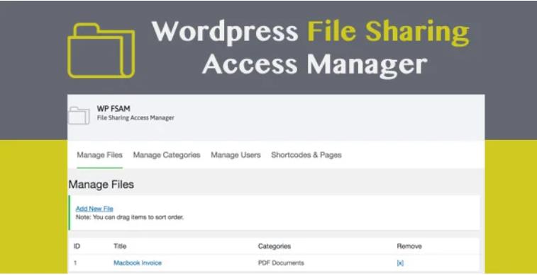 WP FSAM – File Sharing Access Manager 媒体库文件夹访问权限管理插件 – v1.1