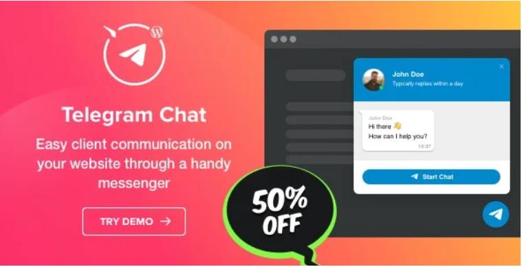 Telegram Chat Plugin for WordPress 客服机器人WordPress插件 – v1.1.0