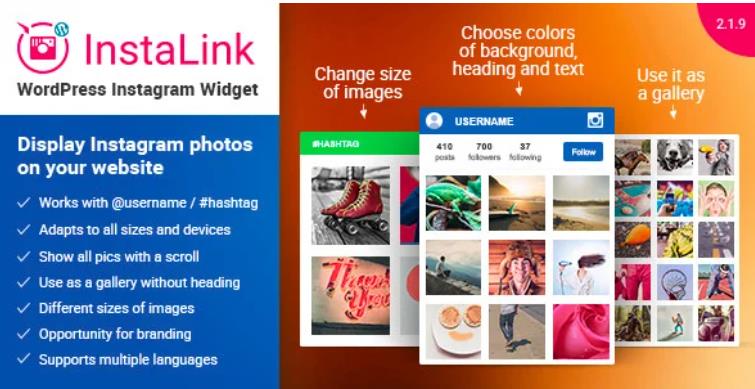 Instagram Widget – Instagram 图片展示插件 – v2.2.2