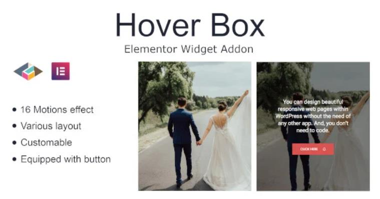 Hover Box Elementor Page Builder Addon 可视化鼠标悬停特效插件 – v1.0.1