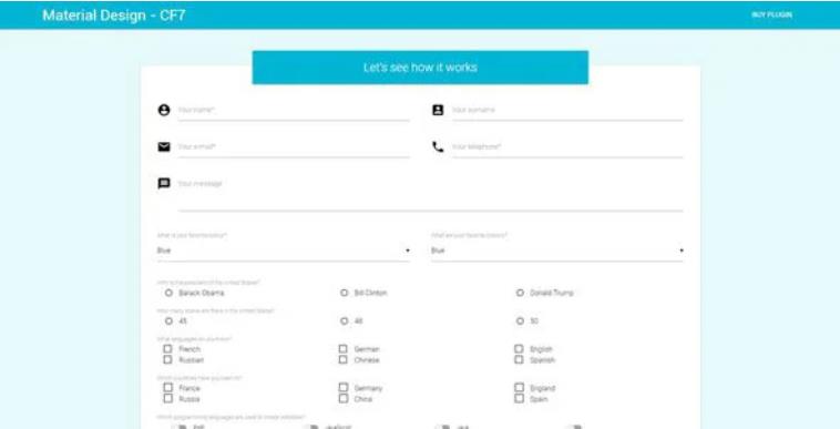 Material Design for Contact Form 7 PRO 联系表单构建器 – v2.6.1