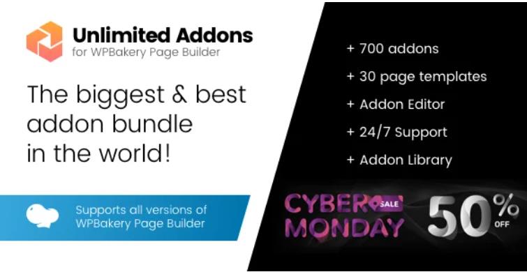 Unlimited Addons for WPBakery Page Builder 可视化编辑器扩展插件 – v1.0.41