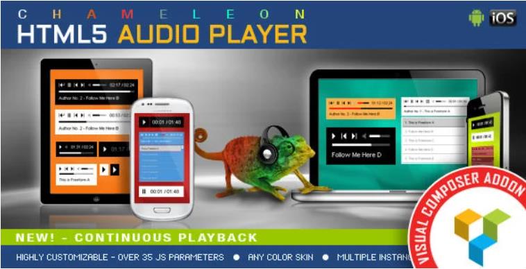 Visual Composer Addon – 变色龙音频播放器 – v1.3.2