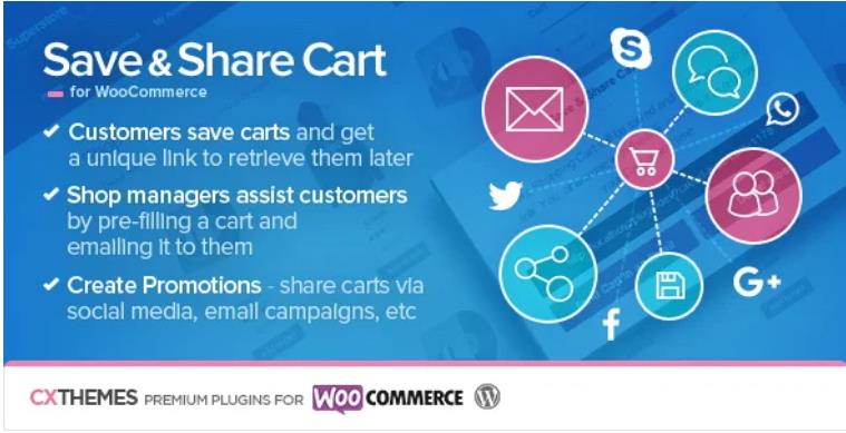 Save & Share Cart for WooCommerce 购物车插件 – v2.20