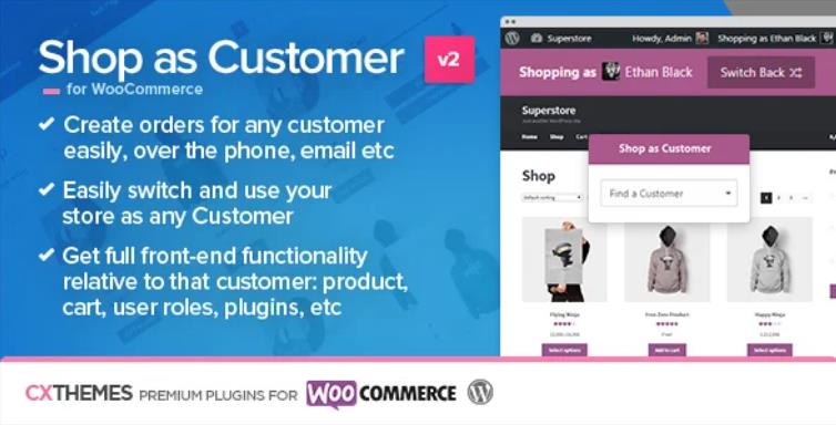 Shop as Customer for WooCommerce 模拟顾客下单插件 – v2.1.5