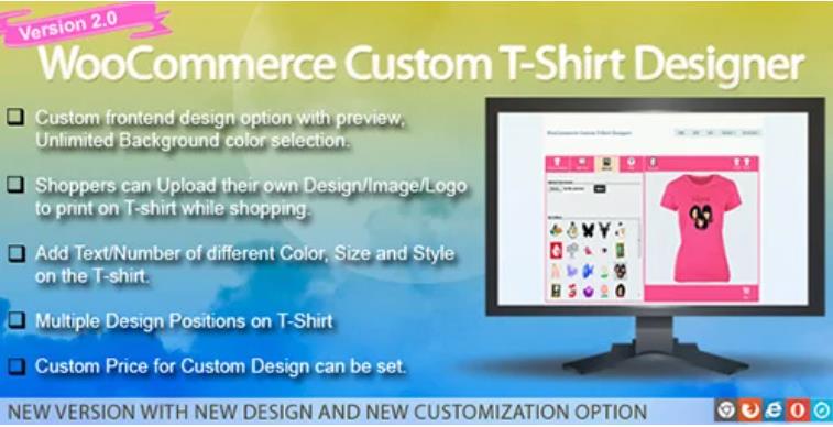WooCommerce Custom T-Shirt Designer T恤衫定制插件 – v2.0.8