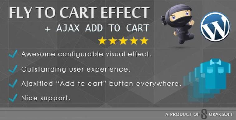 WooCommerce Fly to Cart Effect + Ajax add to cart v1.2 加入购物车特效