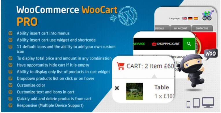 WooCart Pro v2.5 WooCommerce购物车插件