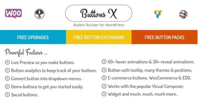Buttons X – 强大的WordPress按钮生成器 – v1.9.72
