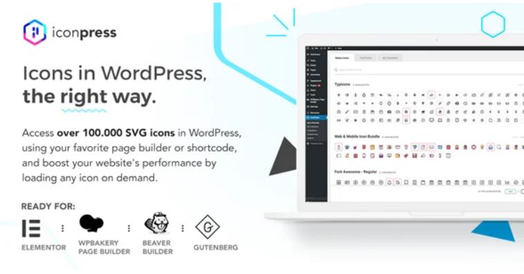 IconPress Pro – Icon 图标库管理插件 – v1.4.5
