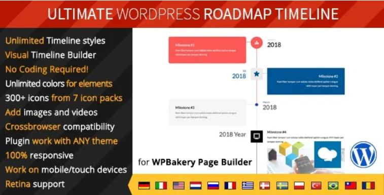 Ultimate Roadmap Timeline – WordPress 响应式时间轴插件 – v1.0.1