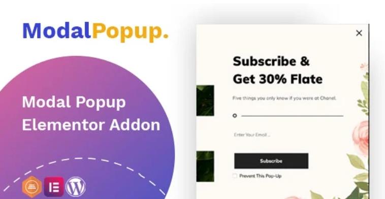 Modal Popup box – Elementor Addon 模态弹窗插件