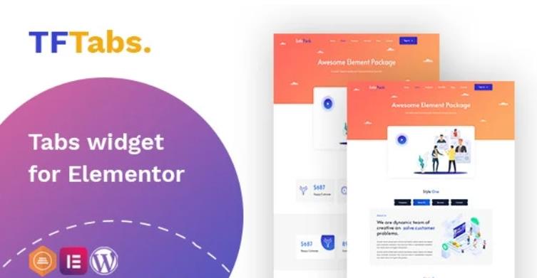 TF Tabs widget for Elementor 高级选项卡Elementor插件 – v1.0.1
