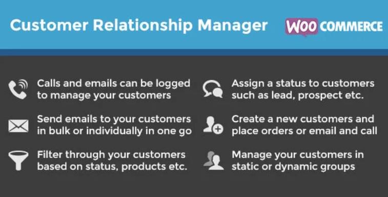 WooCommerce Customer Relationship Manager 客户关系管理插件 – v3.6.3