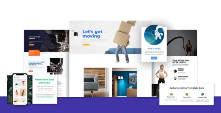 Katka Elementor Template Pack 可视化编辑器插件扩展包