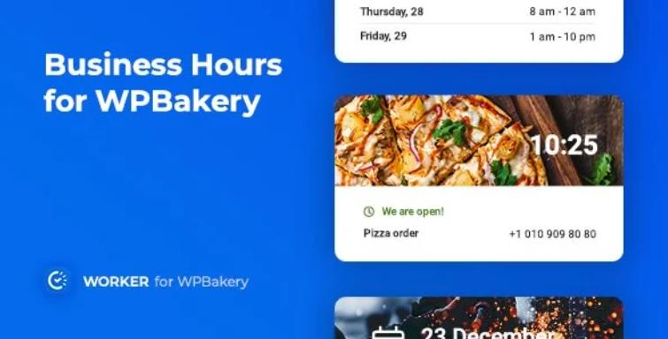 Business Hours for WPBakery – 工作时间营业时间插件 – v1.0.0