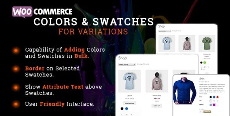WooCommerce Colors and Swatches for Variations 颜色可变属性插件 – v1.0.2