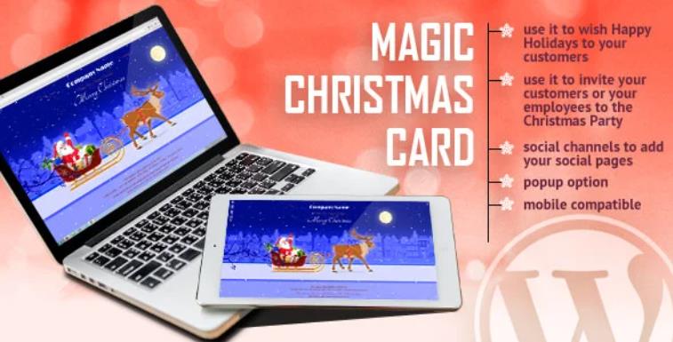 Magic Christmas Card With Animation 圣诞晚会邀请贺卡插件 – v1.0.1