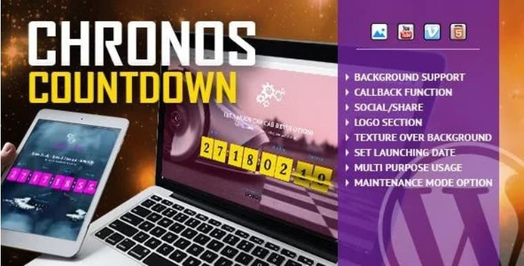 Chronos CountDown – 响应式翻转倒计时插件 – v1.2