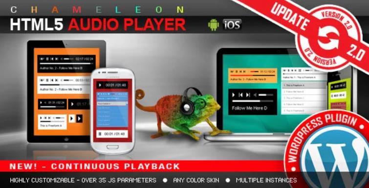 HTML5 Audio Player WordPress Plugin HTML5音频播放器插件 – v3.3