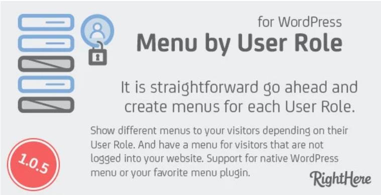 Menu by User Role for WordPress 不同用户组不同菜单插件 – v1.0.5