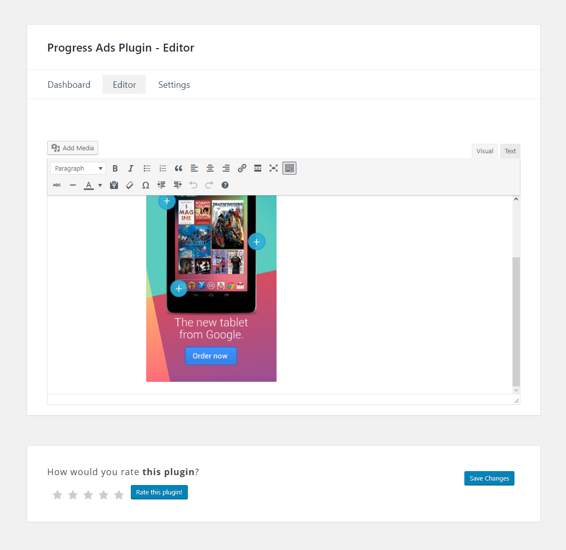 Progress Ads – 全屏可跳过弹窗广告WordPress插件 – v1.3.2