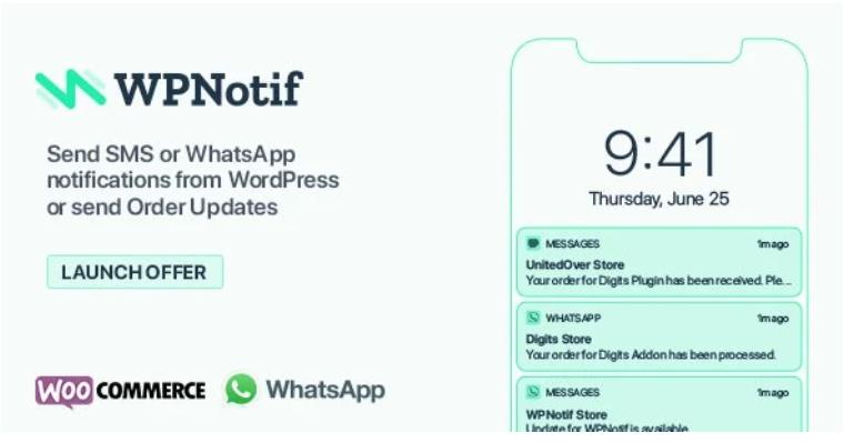 WPNotif – WordPress SMS & WhatsApp Notifications 订单通知插件 – v2.8.3.6
