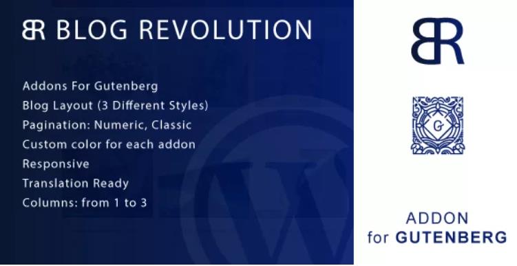 Blog Revolution for Gutenberg 古腾堡编辑器WordPress插件