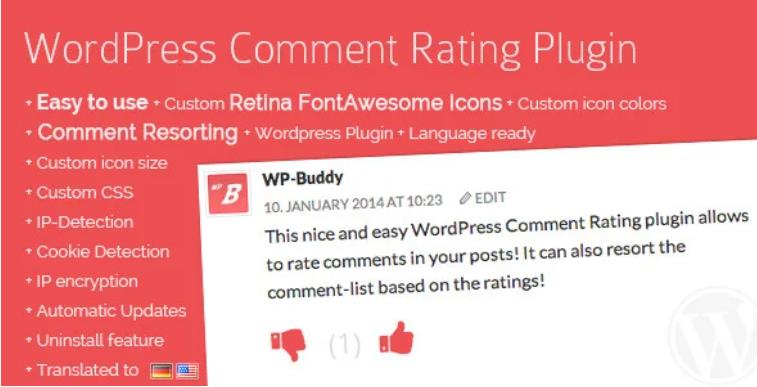 WordPress Comment Rating Plugin 评论嵌套楼层WordPress插件 – v1.6.7