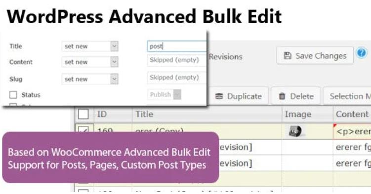 WordPress Advanced Bulk Edit 批量编辑插件 – v1.3