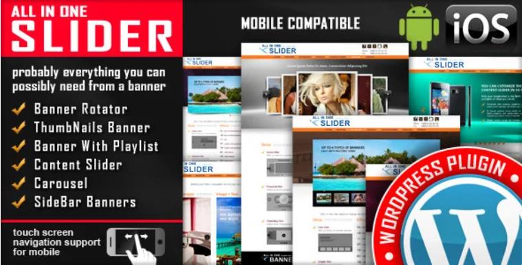 All In One Slider Responsive 响应式WordPress幻灯片插件 – v3.7.5.2