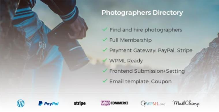 Photographer Directory – 摄影师目录WordPress插件 – v1.0.8