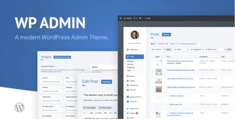 WP Admin Theme CD – 干净现代WordPress后台主题 – v1.9