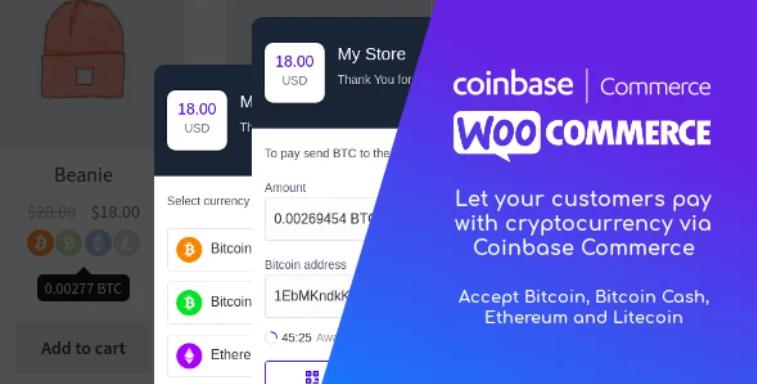 Coinbase Commerce for WooCommerce 比特币加密货币支付插件 – v1.1.1