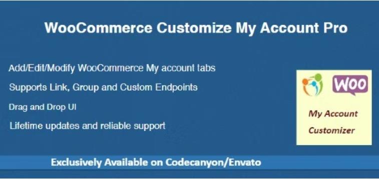WooCommerce Customize My Account Pro – 自定义我的帐户专业版 – v1.7.0