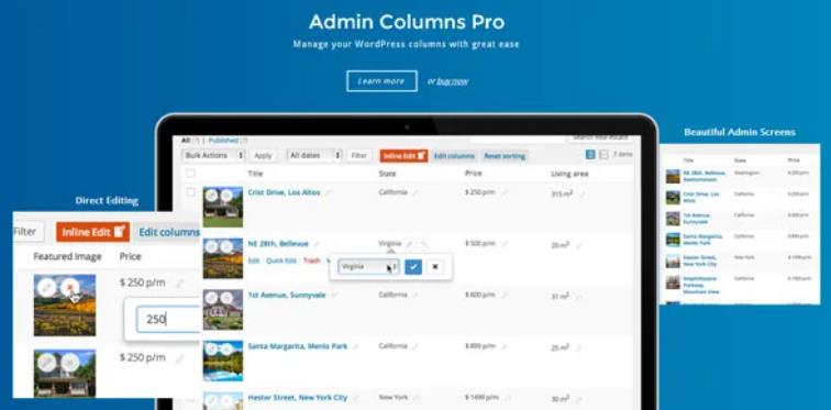 Admin Columns Pro – WordPress后台列表排序插件 – v6.1.3