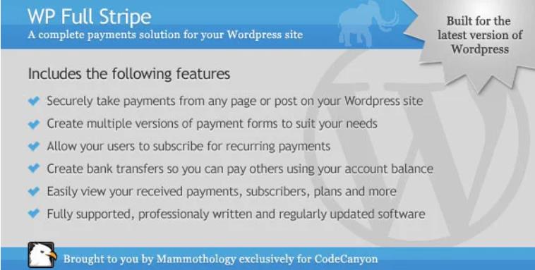 WP Full Stripe 收费订阅插件 – v6.2.4