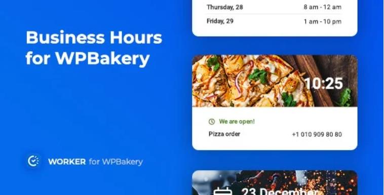 Business Hours for WPBakery – 工作时间营业时间插件 – v1.1.1