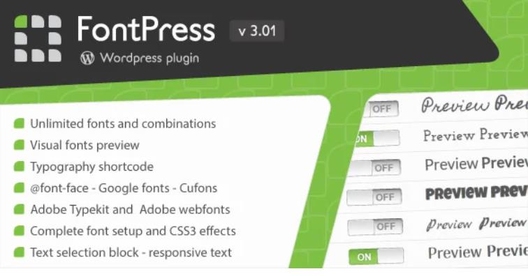 FontPress – WordPress 字体管理插件 – v3.3.7