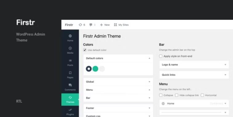 Firstr – WordPress 后台管理模板 – v4.0