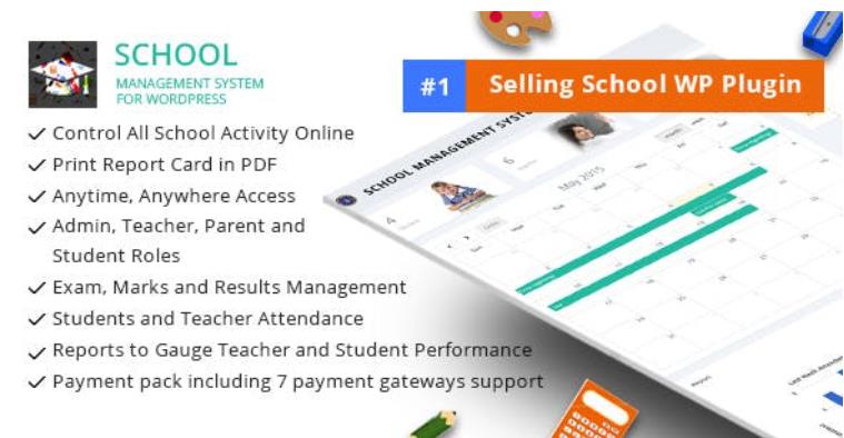 School Management System 学校管理系统WordPress插件 – v87.0