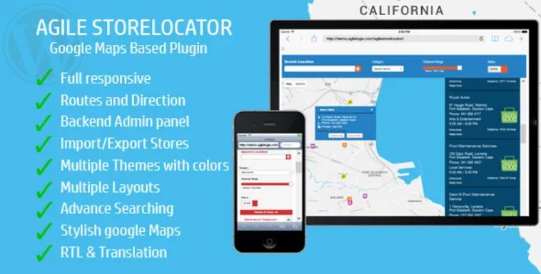 Store Locator (Google Maps) 商家地图插件 – v4.8.27